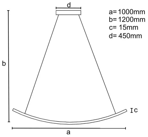 Lustră LED dimabilă pe cablu LED/70W/230V 3000-6500K + telecomandă