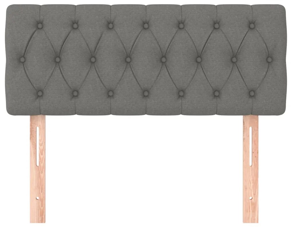 Tablie pentru pat boxspring 90 cm gri inchis