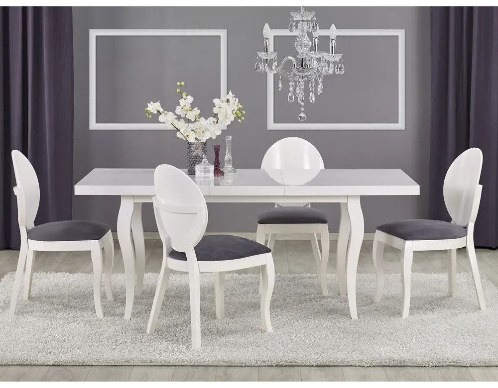 Masa de bucaterie Mozart 160 x 90 cm, alba