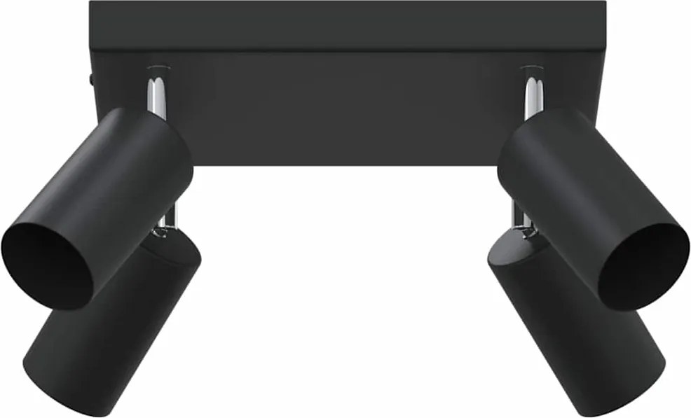 vidaXL Spot de tavan Negru 26 x 26 x 16 cm Metal