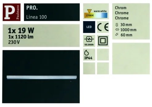 SET 3x plafonieră încastrată LED/5,5W BAGEL 230V Paulmann 92704