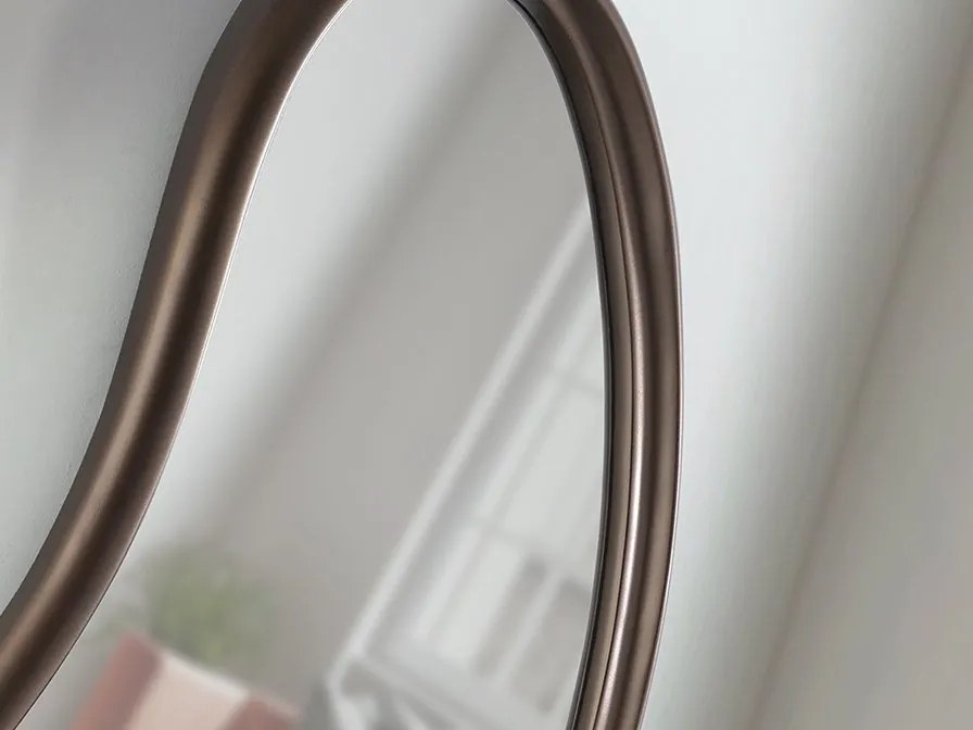 Oglinda de perete decorativa Brigitte bronz inchis