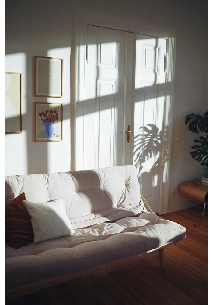 Canapea extensibilă roz 190 cm Folk - Karup Design