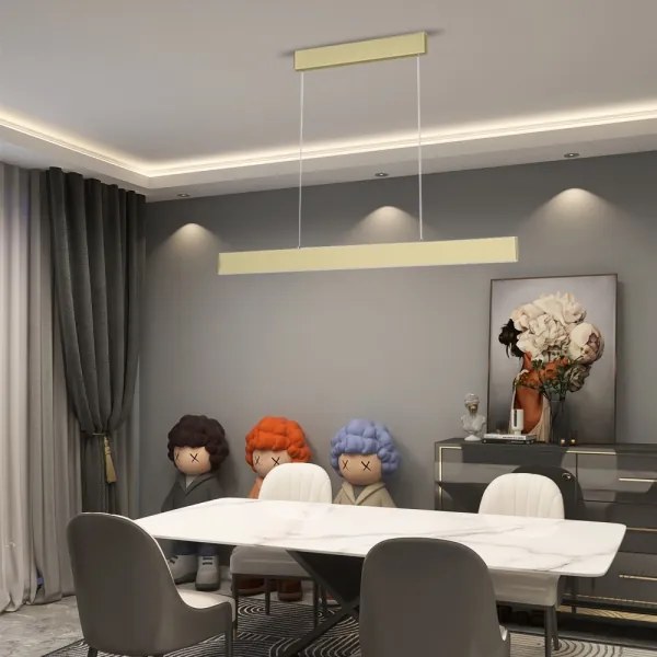 Lustră LED pe cablu LISTON aurie LED/18W/230V ZigBee Immax Neo 07128L + telecomandă Tuya