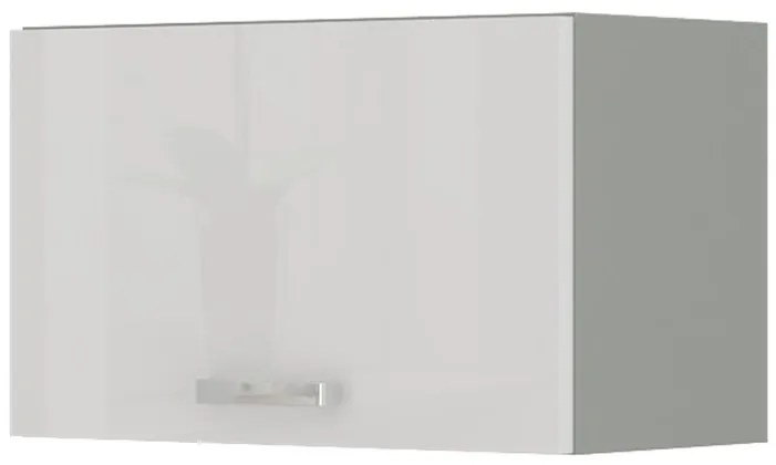 Dulap superior de bucătărie Brunea 50 GU-36 1F (gri + alb lucios). 1024987