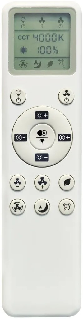 Lustra LED, Ventilator minimalist cu telecomanda, ROSE negru MA-8706