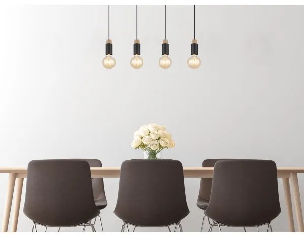 Lustră pe cablu MATTI 4xE27/40W/230V Globo 54045-4H