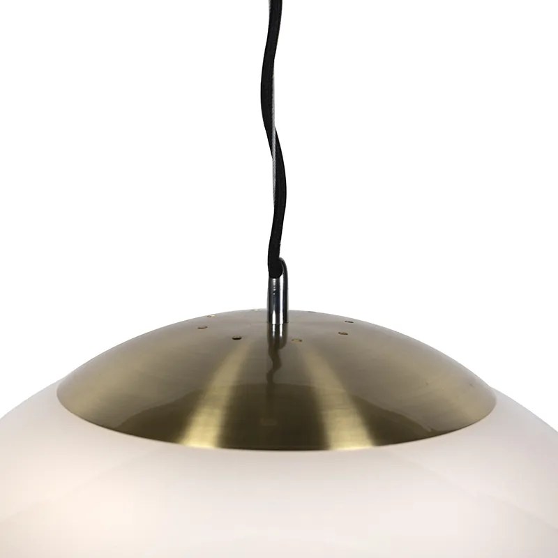 Lampă suspendată scandinavă din sticlă opal 50 cm - Ball 50