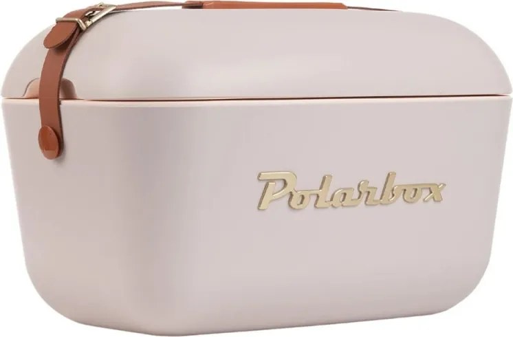 Geanta frigorifica Polarbox Gold, 12 litri, Polistiren AIRPOP, 5-15°C pana la 24 h, Roz/Auriu