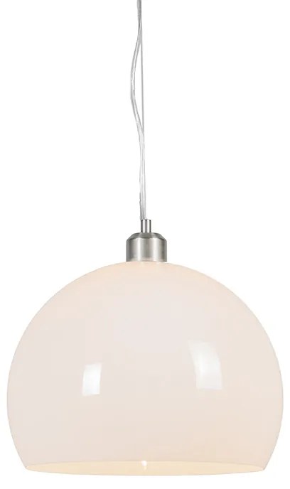 Lampă modernă rotundă cu pandantiv opalescent alb - Globe
