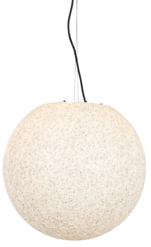 Lampă modernă suspendată pentru exterior gri 45 cm IP65 - Nura