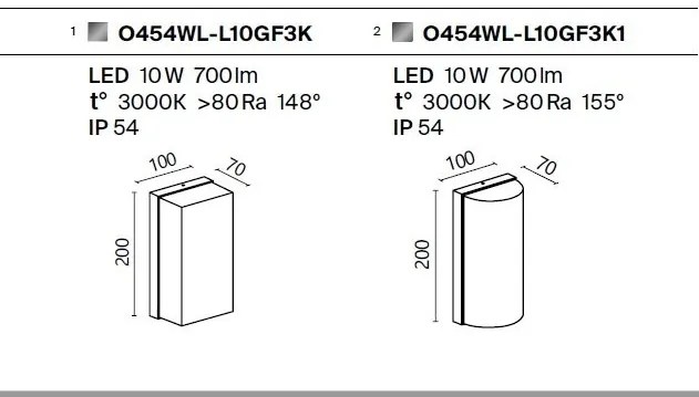 Aplica LED pentru exterior IP54 Badd