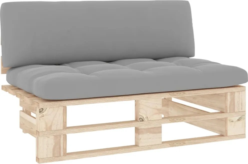 vidaXL Canapea de mijloc de grădină din paleți, lemn de pin tratat
