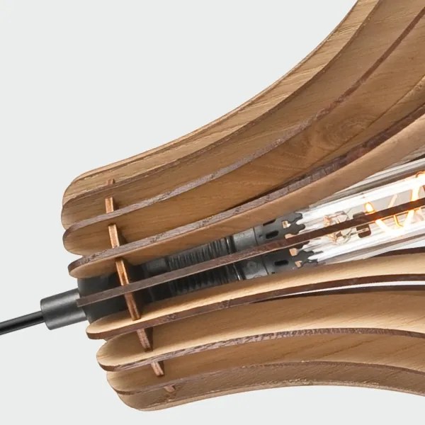 Lustră pe cablu TUCCI 1xE27/60W/230V stejar