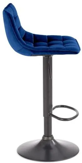 Scaun de bar H95 velvet bleumarin