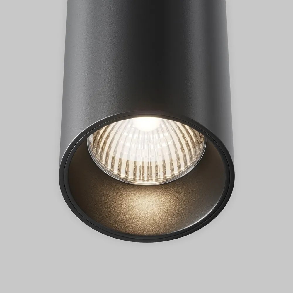 Pendul LED iluminat design tehnic Efir D-9,5cm 25W negru