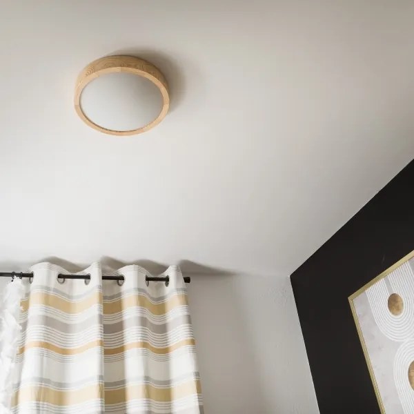 Plafonieră NATURAL SLIM 1xE27/60W/230V ø 27 cm pin