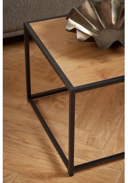 Masă de cafea SARON stejar/negru