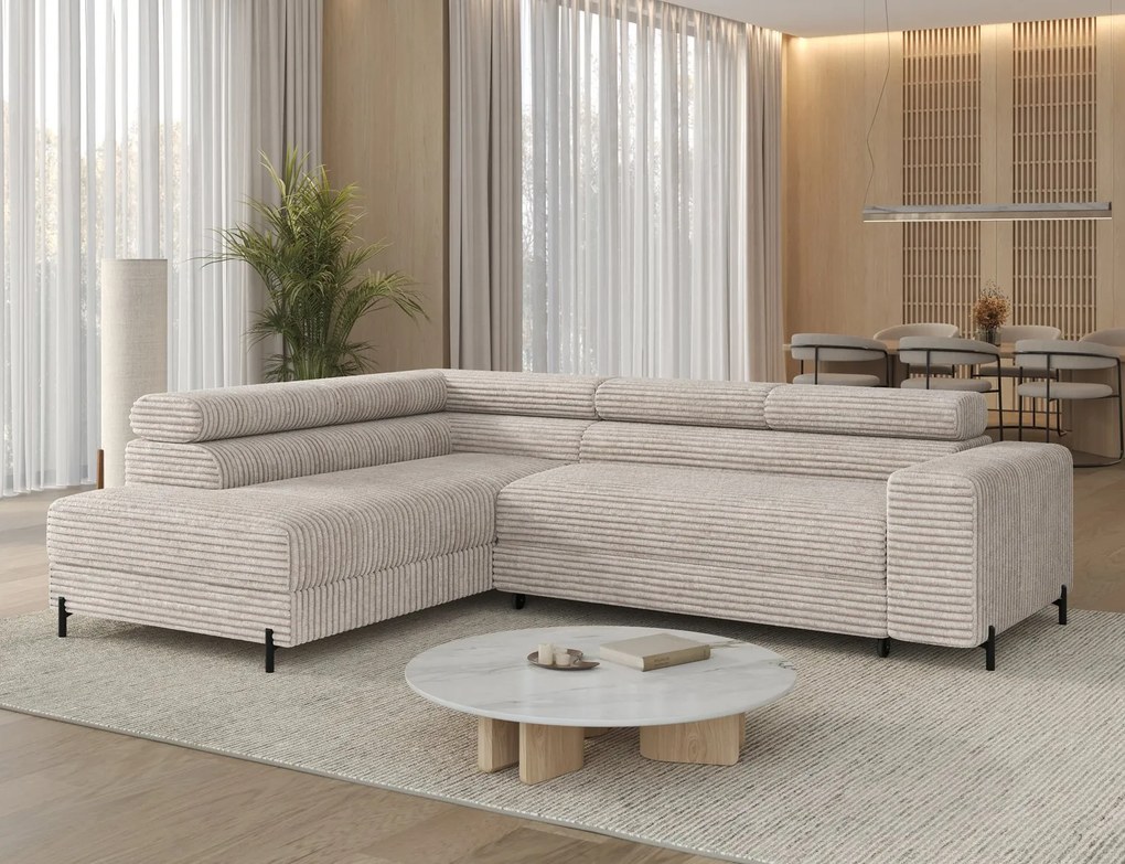 Colțar lemn masiv Colesio Extensibil 274x200 cm Personalizabil - Dreapta, Modullo 40