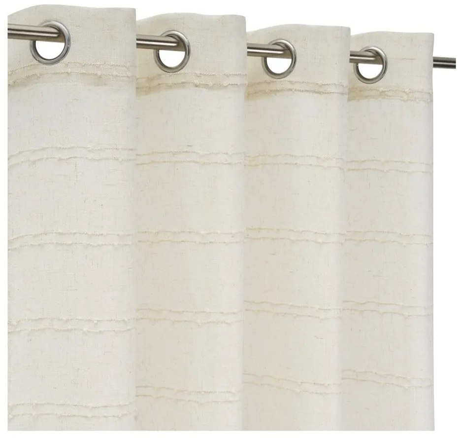 Draperie bej din amestec de in 140x260 cm Nodes – Casa Selección