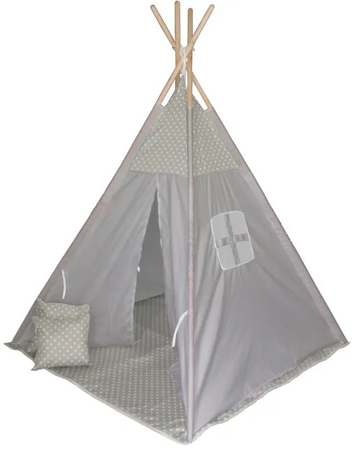 Cort pentru copii Culoare Gri, GREY STARS