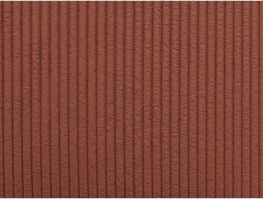 Modul pentru canapea cărămiziu cu tapițerie din catifea reiată (de mijloc) Nihad modular – Bobochic Paris