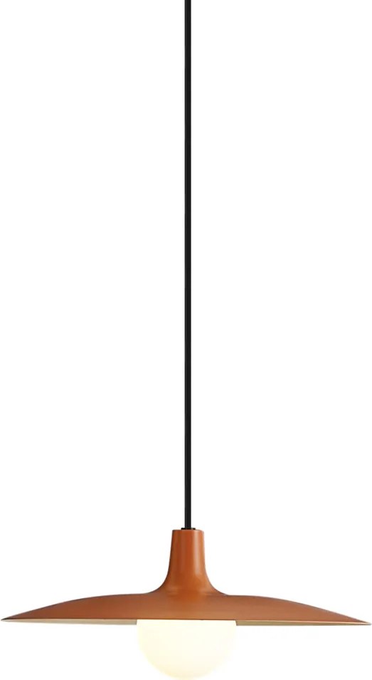 Lampă suspendată retro portocalie pentru sistem de șină monofazat - Slimline Panzi
