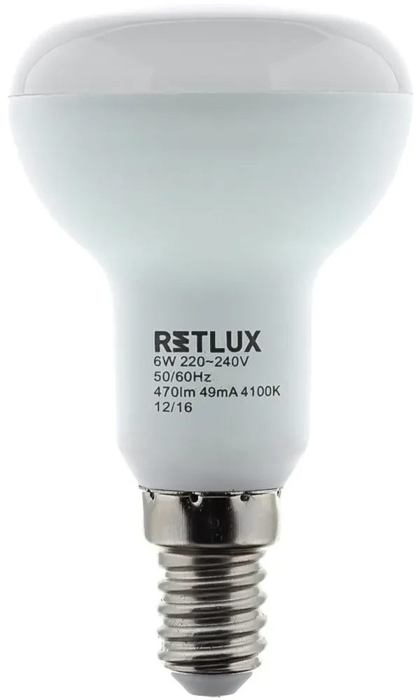 Retlux RLL 307 R50 E14 Spot 9W CW Bec LED( alb rece 4100K)