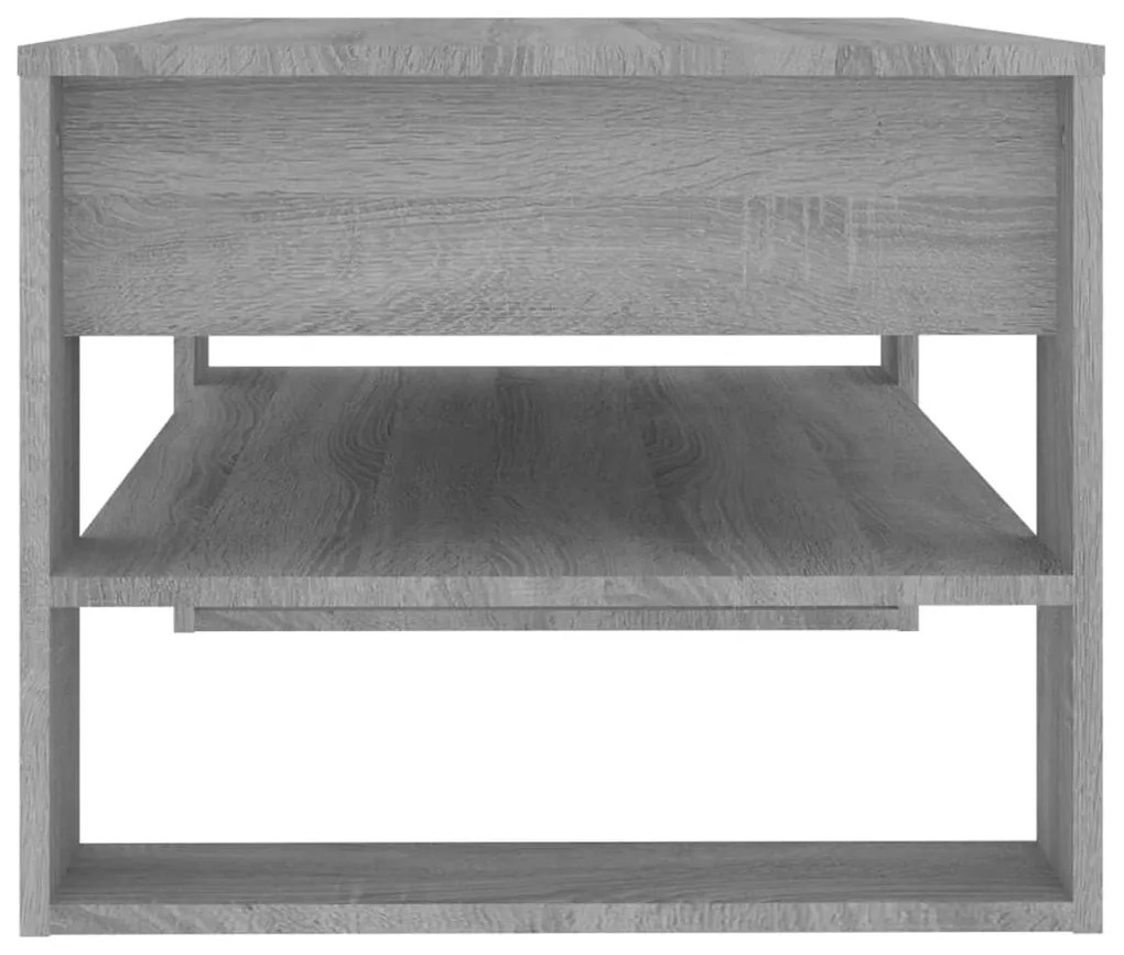 Masuta de cafea, gri sonoma, 102x55x45 cm, lemn prelucrat 1, sonoma gri