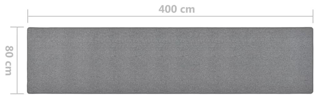 Covor traversa, gri inchis, 80x400 cm Morke gra, 80 x 400 cm