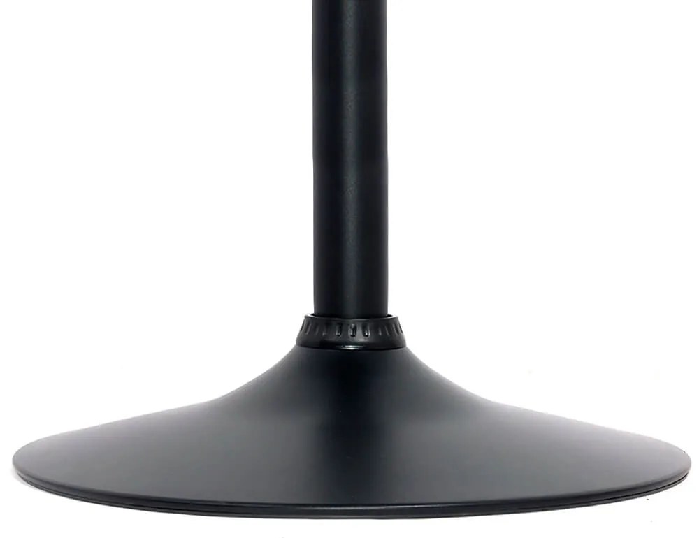 Scaun de bar crem ABS 145 din catifea cu bază metalică reglabilă