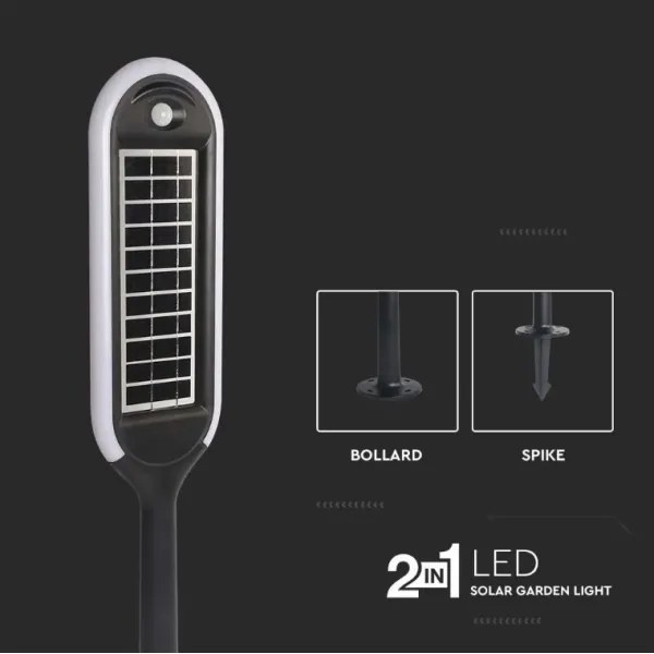 Lampă solară LED cu senzor BOLLARD LED/5W/5,5V 70 cm 3000K IP65 2000 mAh