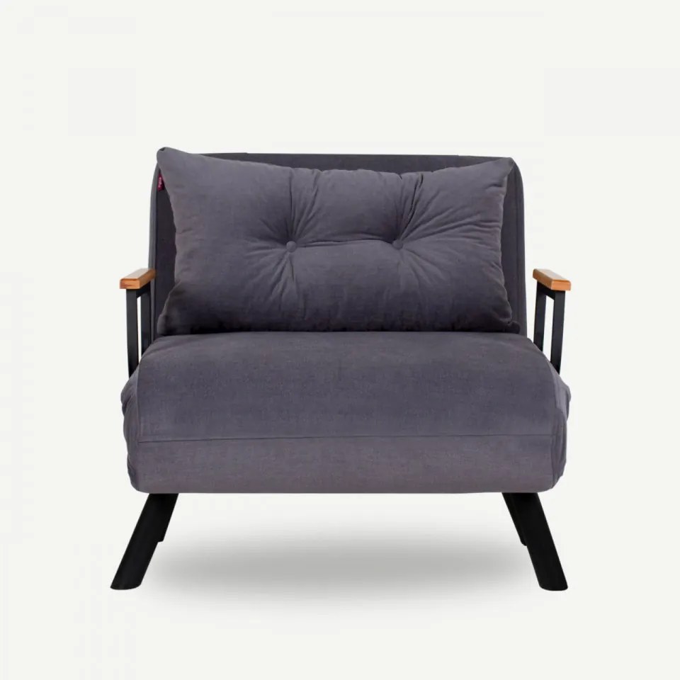Fotoliu Extensibil Sando Single, Gri