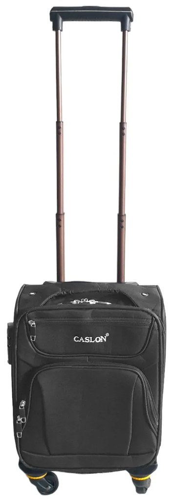 Troler cabina avion, zboruri low-cost, 40x30x20 cm, 4 roti, gri, TRC102