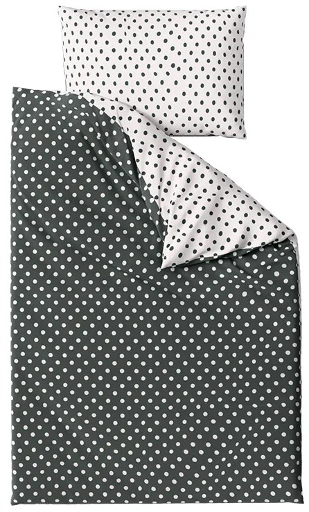 Lenjerie de pat din bumbac COLAM GREY gri hotelova capsă Dimensiune lenjerie de pat: 70 x 90 cm | 140 x 200 cm