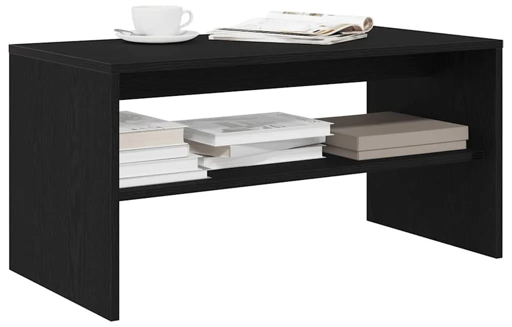 vidaXL Dulap TV Stejar Negru 80x40x40 cm Lemn prelucrat