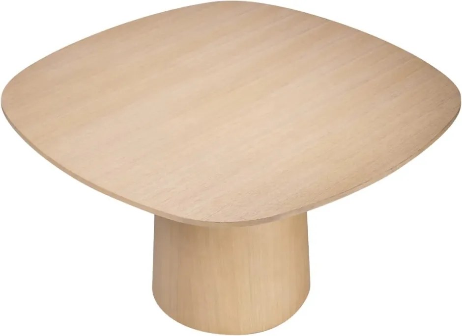 Masa design LUX Motto furnir stejar, 130x130cm