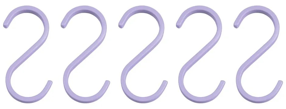 Cârlige mov 5 buc. pentru agățat din metal Hang-it – Mette Ditmer Denmark