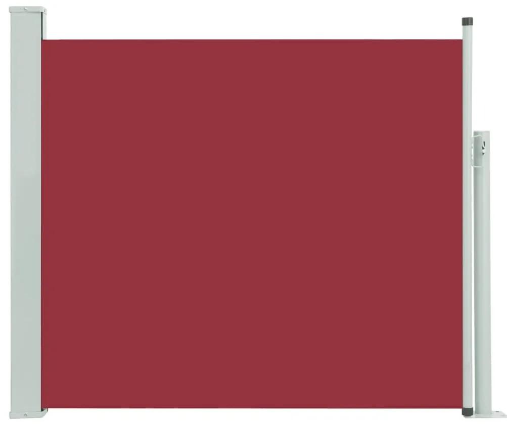 Copertina laterala retractabila de terasa, rosu, 100 x 300 cm Rosu, 100 x 300 cm