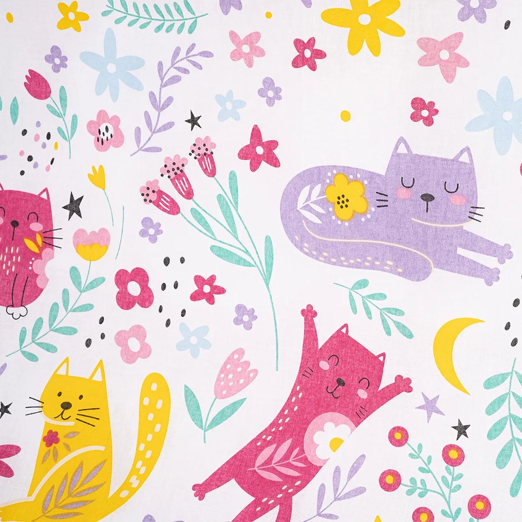 Lenjerie de pat din bumbac pentru copii 4Home Playful Paws, 100 x 135 cm, 40 x 60 cm, 100 x 135 cm, 40 x 60 cm