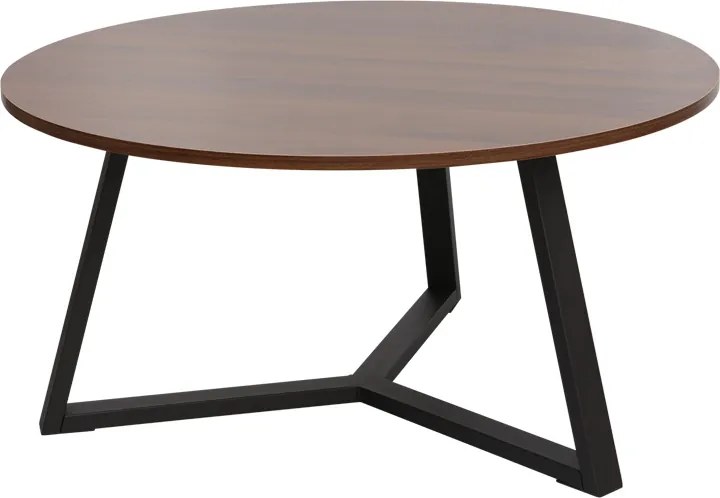 Masuta Cafea Brandy PAL,Nuc, Diametru 80 Cm