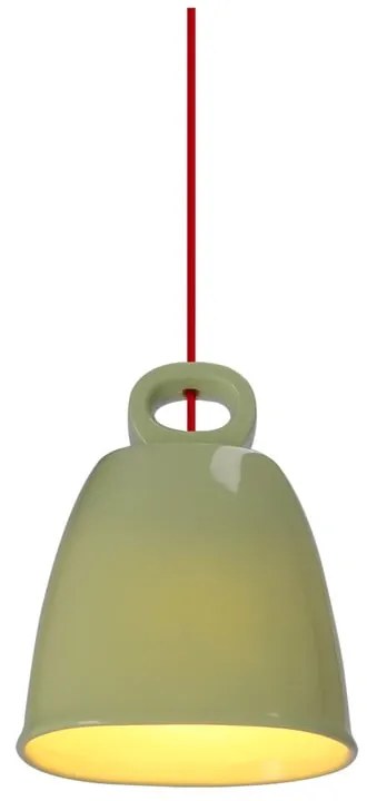 Lustră pentru copii verde cu abajur din ceramică Sewilla – Candellux Lighting