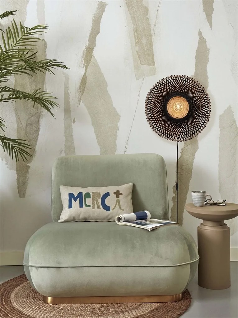 Aplica de perete eco din bambus Kalimantan 44cm nat/bl