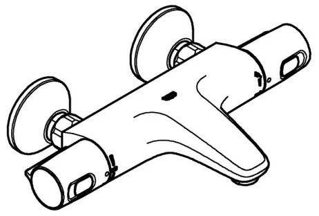 GROHE 34227002 - Baterie termostatică pentru cadă PRECISION TREND DN 15, crom lucios