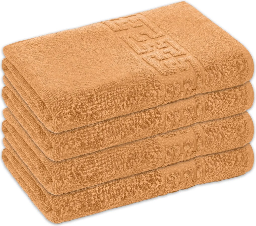 Set 4 Prosoape Baie Bumbac 100%, 550g/m², Greek