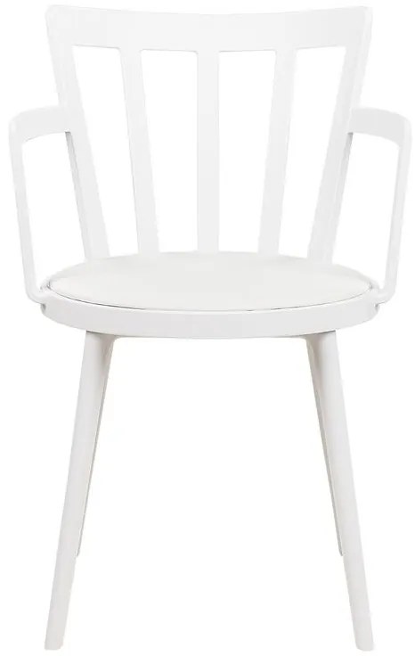 Set 4 buc scaune de sufragerie Morza (alb). 1081541