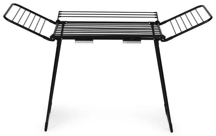 Uscător de rufe - 25 m suprafață de uscare, 4 aripi pliante, negru