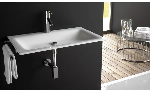 Bathco 0507 - Lavoar încastrat MONACO 60x50 cm rășină/alb