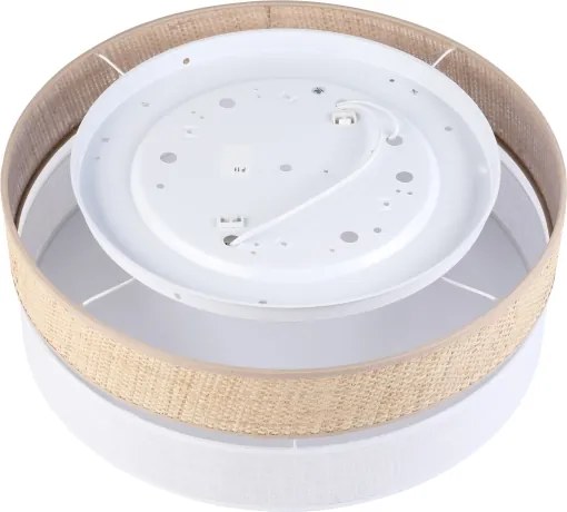 Plafonieră SIRJA BOHO 2xE27/15W/230V, Ø 45 cm, bej/albă