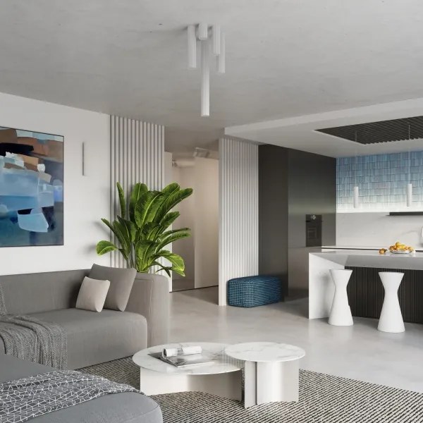 Spot Sollux SL.1534 KARBON 1xGU10/10W/230V 60 cm alb